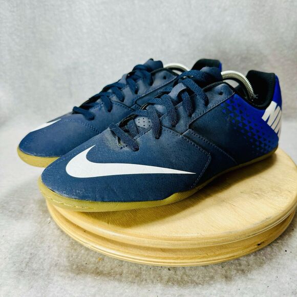 Nike Bomba IC Jr 826487-414 Navy Blue Size 6 Y Youth Soccer Indoor Cleats Shoes - Picture 6 of 9
